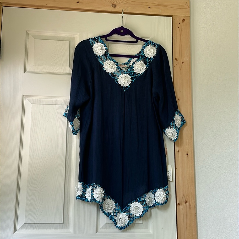 Swimsuit coverup, Blue